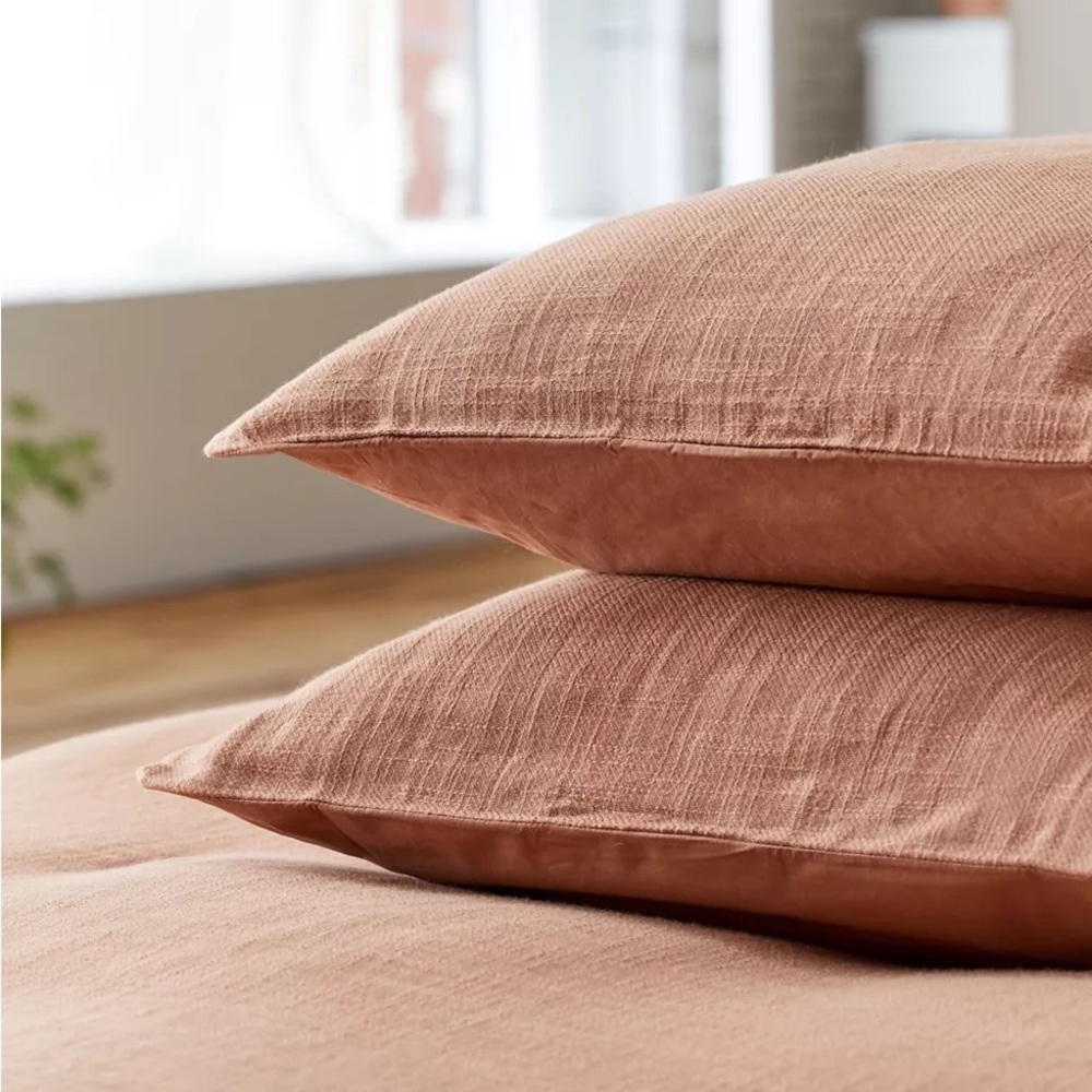 Urban Outfitters Home Cozy Slub Sham Set of 2 in Cedar